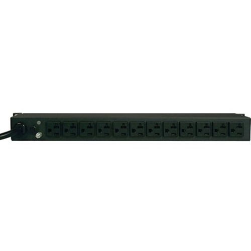 Tripp Lite By Eaton 2kW Single Phase Local Metered PDU, 100 127V Outlets (12 5 15/20R), L5 20P/5 20P Input, 6 Ft. (1.83 M) Cord, 1U Rack Mount 300/500