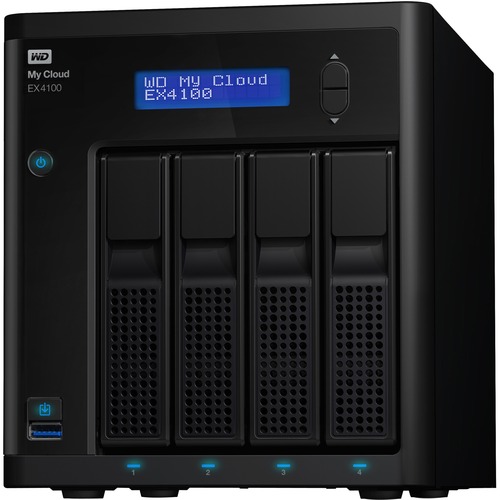 WD My Cloud Business Series EX4100, 16TB, 4 Bay Pre Configured NAS With WD Red&trade; Drives 300/500