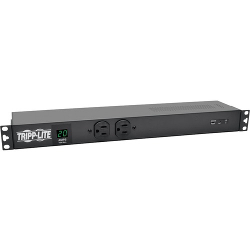 Tripp Lite By Eaton 2kW Single Phase Local Metered PDU + ISOBAR Surge Suppression, 3840 Joules, 100 127V Outlets (12 5 20R, 2 5 15R), L5 20P/5 20P, 15 Ft. (4.57 M) Cord, 1U Rack Mount 300/500