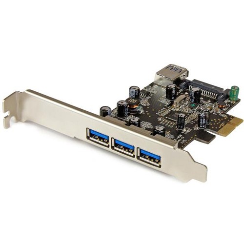 StarTech.com 4 Port PCI Express USB 3.0 Card   3 External And 1 Internal   5Gbps 300/500