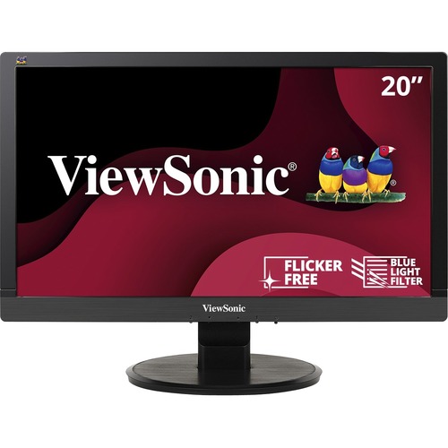 20" 1080p LED Monitor With VGA, DVI And Enhanced Viewing Comfort 300/500