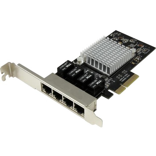 StarTech.com 4 Port Gigabit Ethernet Network Card   PCI Express, Intel I350 NIC   Quad Port PCIe Network Adapter Card W/ Intel Chip 300/500
