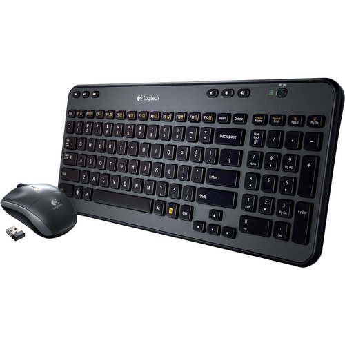 Logitech MK360 Full Size Wireless Scissor Keyboard And Mouse   Black 300/500