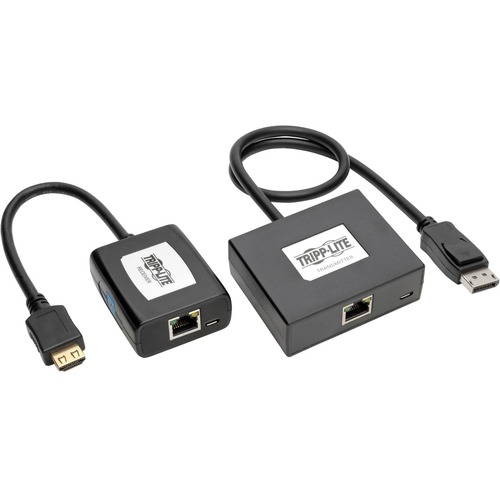 Tripp Lite By Eaton DisplayPort To HDMI Over Cat5/6 Active Extender Kit, Pigtail Transmitter/Receiver For Video/Audio, 150 Ft. (45 M), TAA 300/500