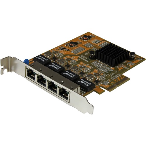 StarTech.com 4 Port PCI Express Gigabit Network Adapter Card   Quad Port PCIe Gigabit NIC 300/500