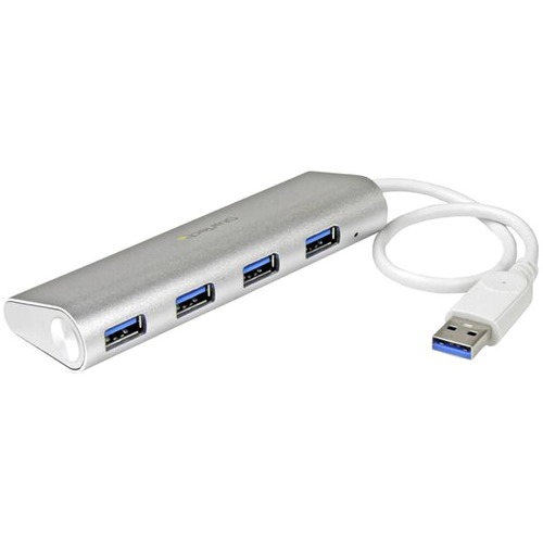 StarTech.com 4 Port USB Hub, USB A To 4x USB A Ports, USB 5Gbps, Bus Powered, Portable Laptop USB 3.0 Hub 300/500