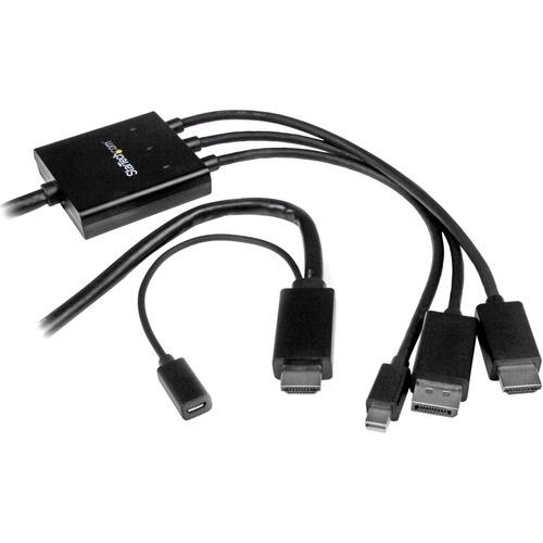 StarTech.com 2m 6 Ft HDMI, DisplayPort Or Mini DisplayPort To HDMI Converter Cable   HDMI, DP Or Mini DP To HDMI Adapter 300/500