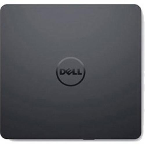 Dell USB Slim DVD Drive - External Optical Drive - Use at home or on the go - USB 2.0 Interface - 24x CD Read Speed - 8x DVD Read Speed