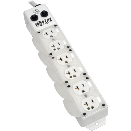 Tripp Lite By Eaton Safe IT UL 1363A Medical Grade Power Strip For Patient Care Vicinity, 6x 20A Hospital Grade Outlets, 15 Ft. (4.57 M) Cord 300/500