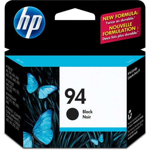 HP 94 Black Ink | Works With DeskJet 460, 5740, 6500, 6620, 6800, 9800; OfficeJet H470, 100, 6200, 7210, 7310, 7410; PhotoSmart 2610, 2710, 7850, 8150, 8459; PSC 1600, 2350 Series | C8765WN 300/500