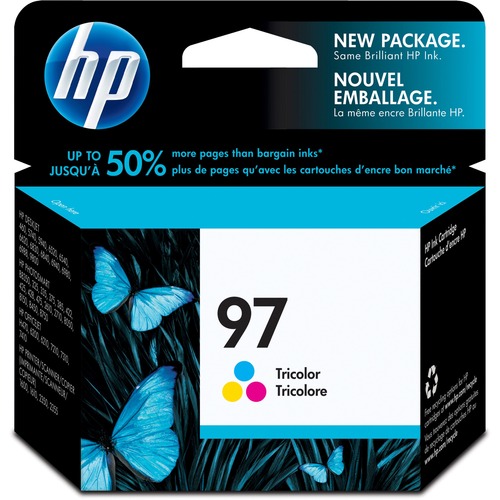 HP 97 Tri Color Original Ink Cartridge (C9363WN) 300/500