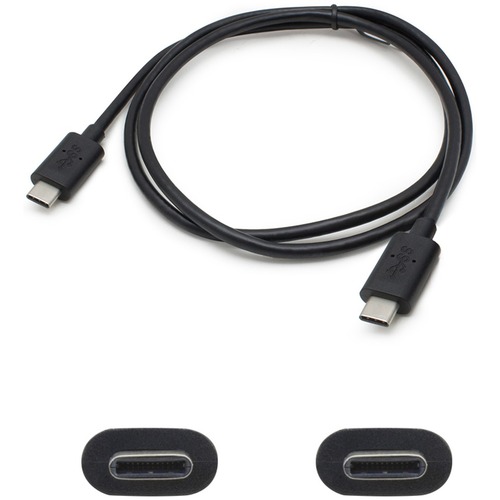 AddOn 1m USB 3.1 (C) Male To Male Black Cable 300/500