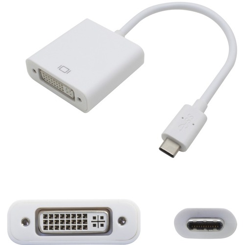 AddOn USB 3.1 (C) Male To DVI I (29 Pin) Female White Adapter 300/500