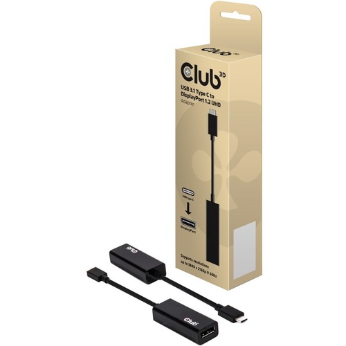 Club 3D USB 3.1 Type C To DisplayPort 1.2 4K60Hz UHD Adapter 300/500