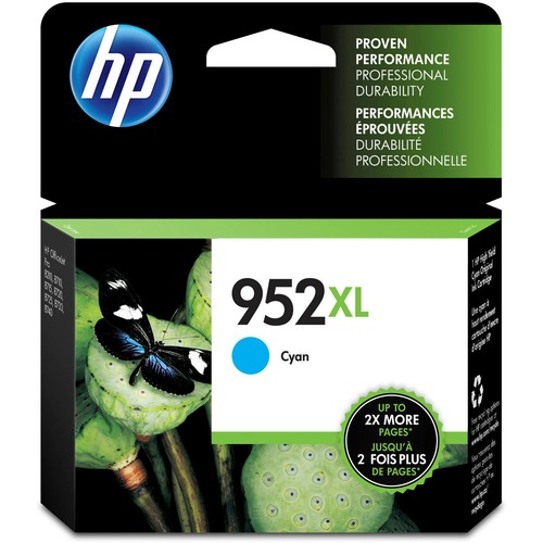 Original HP 952XL Cyan High Yield Ink Cartridge | Works With HP OfficeJet 8702, HP OfficeJet Pro 7720, 7740, 8210, 8710, 8720, 8730, 8740 Series | Eligible For Instant Ink | L0S61AN 300/500