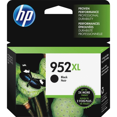 HP 952XL (F6U19AN) Original High Yield Inkjet Ink Cartridge   Black   1 Each 300/500