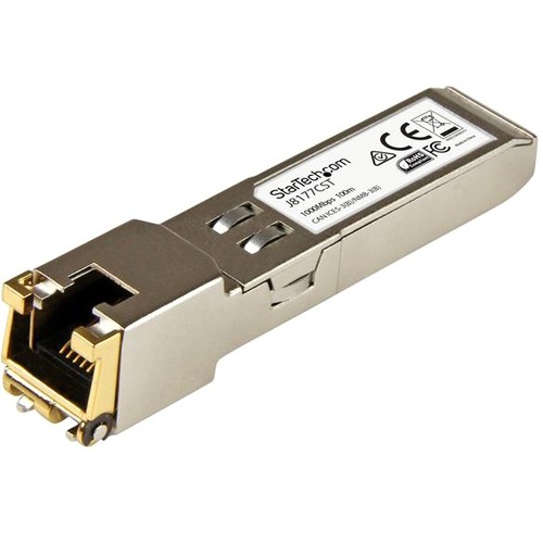 StarTech.com HPE J8177C Compatible SFP Module   1000BASE T   1GE Gigabit Ethernet SFP SFP To RJ45 Cat6/Cat5e   100m 300/500