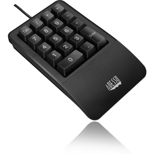 Adesso Antimicrobial Waterproof Numeric Keypad With Wrist Rest Support 300/500