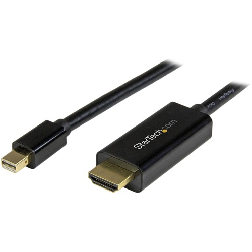 StarTech.com 15ft (5m) Mini DisplayPort To HDMI Cable, 4K 30Hz Video, Mini DP To HDMI Adapter/Converter Cable, MDP To HDMI Monitor/Display 300/500