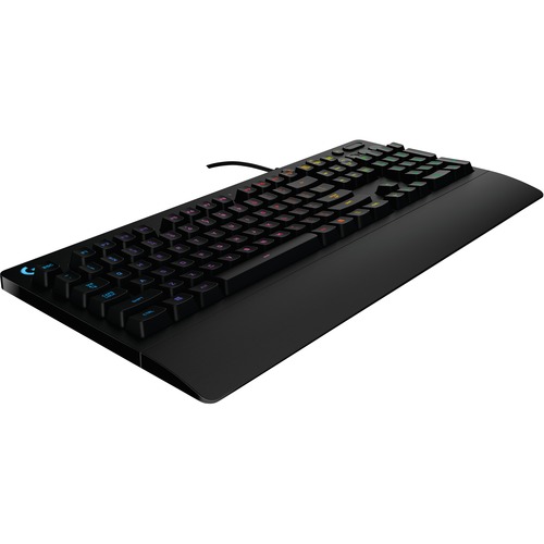 Logitech G213 Prodigy Gaming Keyboard   Wired RGB Backlit Keyboard With Mech Dome Keys, Palm Rest, Adjustable Feet, Media Controls, USB, Compatible With Windows 300/500