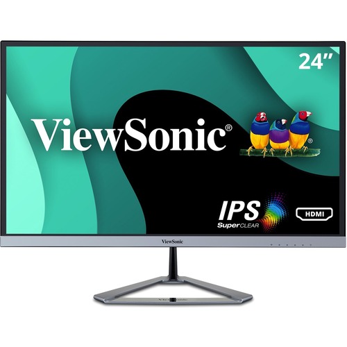 ViewSonic VX2476 SMHD 24 Inch 1080p Widescreen IPS Monitor With Ultra Thin Bezels, HDMI And DisplayPort 300/500
