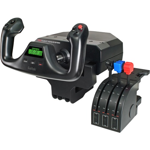 Saitek Flight Yoke System Professional Simulation Yoke And Throttle Quadrant 300/500