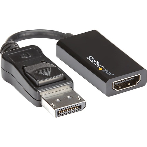 StarTech.com DisplayPort To HDMI Adapter, 4K 60Hz Active DP 1.4 To HDMI 2.0 Video Converter For Monitor/Display, Latching DP Connector 300/500