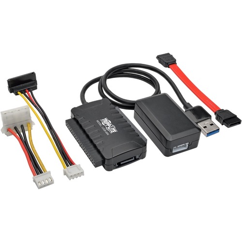 Tripp Lite By Eaton USB 3.2 Gen 1 To SATA/IDE Adapter With Built In USB Cable, 2.5 In., 3.5 In. And 5.25 In. Hard Drives 300/500