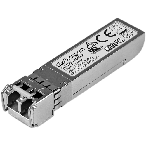 StarTech.com Cisco Meraki MA SFP 10GB LR Comp. SFP+ Module   10GBASE LR   10GbE Gigabit Ethernet Single Mode Fiber SMF Optic Transceiver 300/500