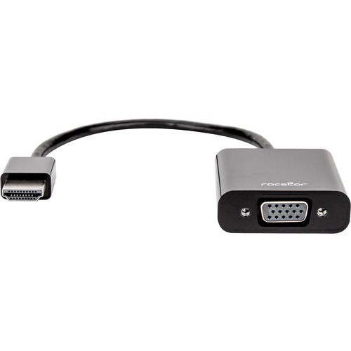 Rocstor Y10C120 B1 HDMI To VGA Adapter Converter M/F   6?  For Ultrabook, Laptop, Monitor, Projectors, PC   1920x1080 1 X HDMI Male Digital Audio/Video   1 X HD 15 Female VGA, Black 300/500