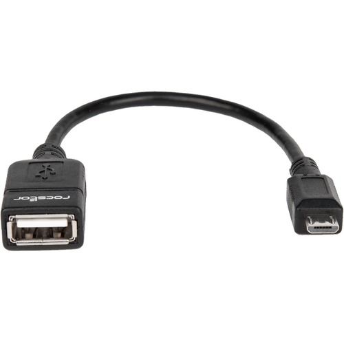 Rocstor Premium 6in Micro USB To USB OTG Host M/F Adatper 300/500