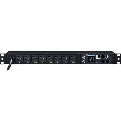 CyberPower PDU81001 100   120 VAC 15A Switched Metered By Outlet PDU 300/500