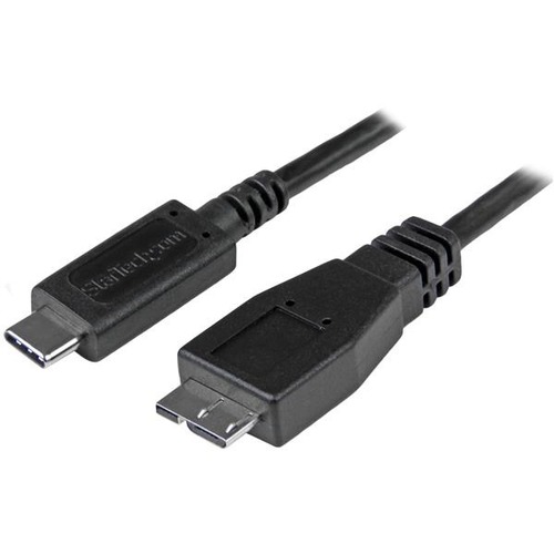 StarTech.com 0.5m USB C To Micro USB Cable   M/M   USB 3.1 Cable (10Gbps)   USB 3.1 Type C To Micro USB Type B Cable 300/500