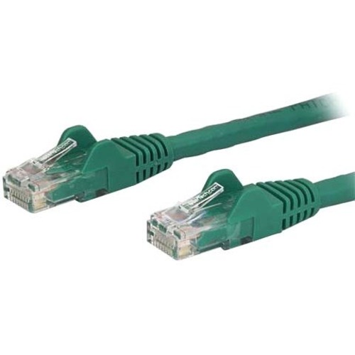StarTech.com 1ft CAT6 Ethernet Cable   Green Snagless Gigabit   100W PoE UTP 650MHz Category 6 Patch Cord UL Certified Wiring/TIA 300/500