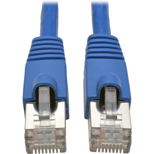 Eaton Tripp Lite Series Cat6a 10G Snagless Shielded STP Ethernet Cable (RJ45 M/M), PoE, Blue, 25 Ft. (7.62 M) 300/500