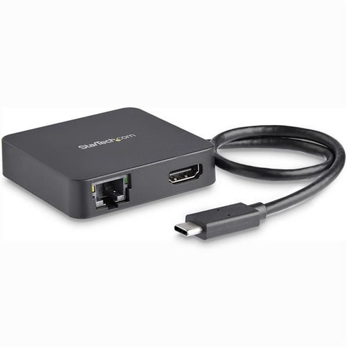 StarTech.com USB C Multiport Adapter   Portable USB Type C Mini Dock To 4K UHD HDMI Video   GbE, USB 3.0 Hub   Thunderbolt 3 Compatible 300/500