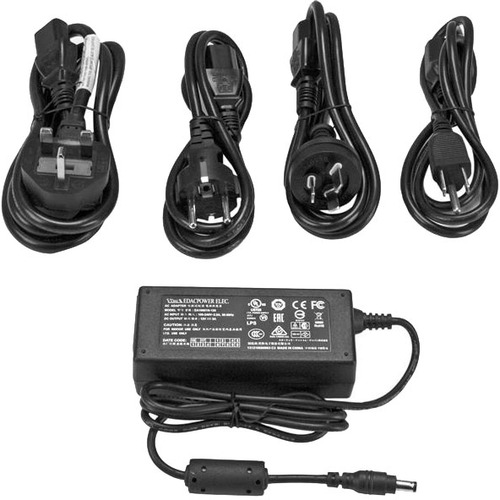 StarTech.com Replacement 12V DC Power Adapter   12 Volts 5 Amps 300/500