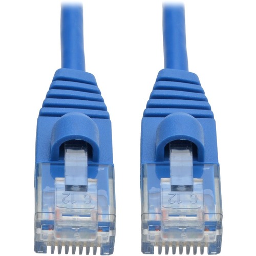 Eaton Tripp Lite Series Cat6a 10G Snagless Molded Slim UTP Ethernet Cable (RJ45 M/M), Blue, 2 Ft. (0.61 M) 300/500