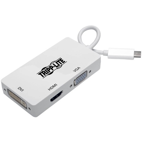 Tripp Lite By Eaton USB C To HDMI / DVI / VGA Multiport Adapter 4K USB Type C To HDMI, USB C, USB Type C 300/500