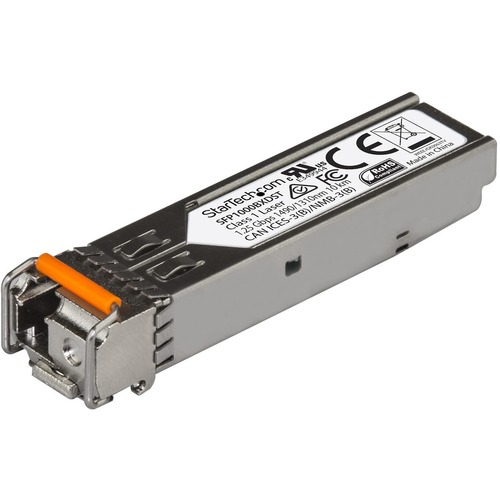 StarTech.com MSA Uncoded SFP Transceiver Module   1000BASE BX   1GbE Gigabit Ethernet BiDi Fiber (SMF) 300/500