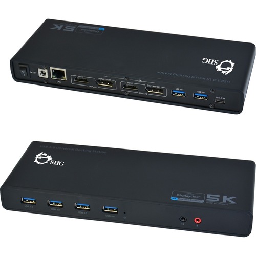 SIIG USB 3.0 4K Dual Video Docking Station 300/500