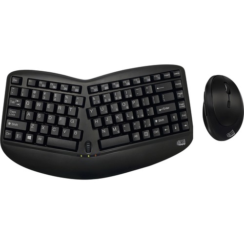 Adesso Tru Form Wireless Ergo Mini Keyboard & Mouse 300/500