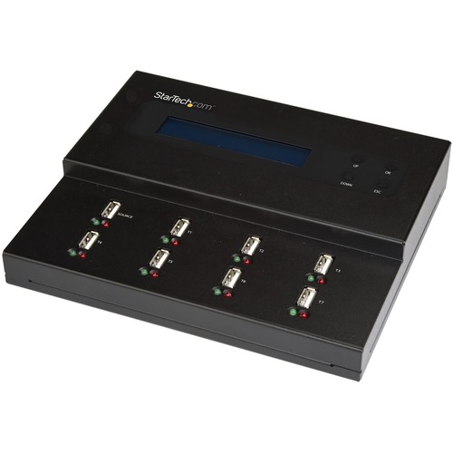 StarTech.com Standalone 1 To 7 USB Thumb Drive Duplicator/Eraser, Multiple USB Flash Drive Copier/Cloner, Sector By Sector Copy, Sanitizer 300/500