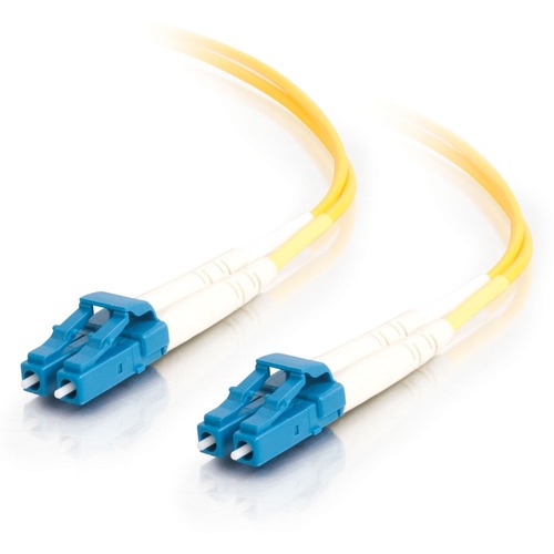 C2G 3m LC LC 9/125 Duplex Single Mode OS2 Fiber Cable   Yellow   10ft 300/500