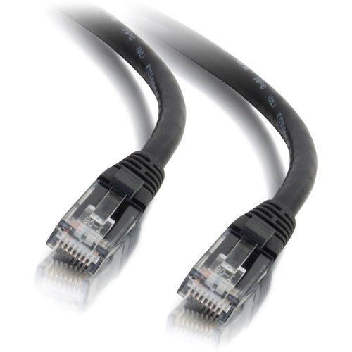 C2G 7ft Cat6 Ethernet Cable   Snagless Unshielded (UTP)   Black 300/500