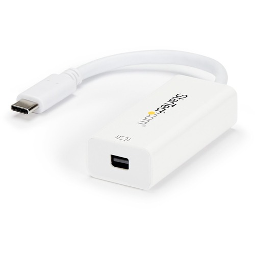 StarTech.com   USB C To Mini DisplayPort Adapter   4K 60Hz   White   USB Type C To Mini DP Adapter   Thunderbolt 3 Compatible 300/500