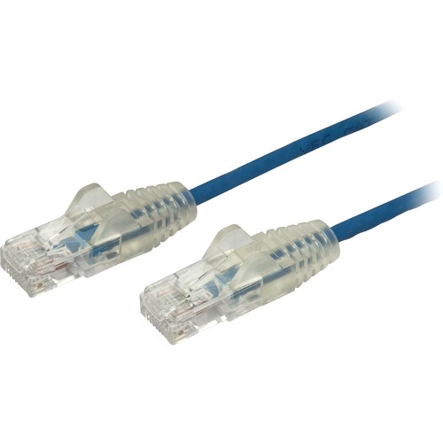 StarTech.com 6 Ft CAT6 Cable   Slim CAT6 Patch Cord   Blue   Snagless RJ45 Connectors   Gigabit Ethernet Cable   28 AWG   LSZH (N6PAT6BLS) 300/500