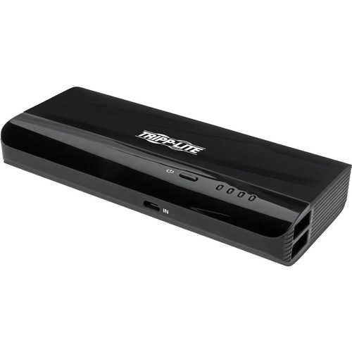 Tripp Lite By Eaton Portable Charger   2x USB A, 10,400mAh Power Bank, Lithium Ion, Auto Sensing, Black 300/500