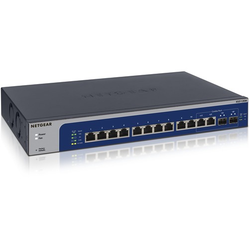 Netgear 12 Port 10 Gigabit/Multi Gigabit Ethernet Smart Managed Plus Switch (XS512EM) 300/500