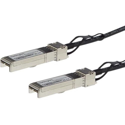 StarTech.com MSA Uncoded Compatible 0.5m 10G SFP+ To SFP+ Direct Attach Cable   10 GbE SFP+ Copper DAC 10 Gbps Low Power Passive Twinax 300/500